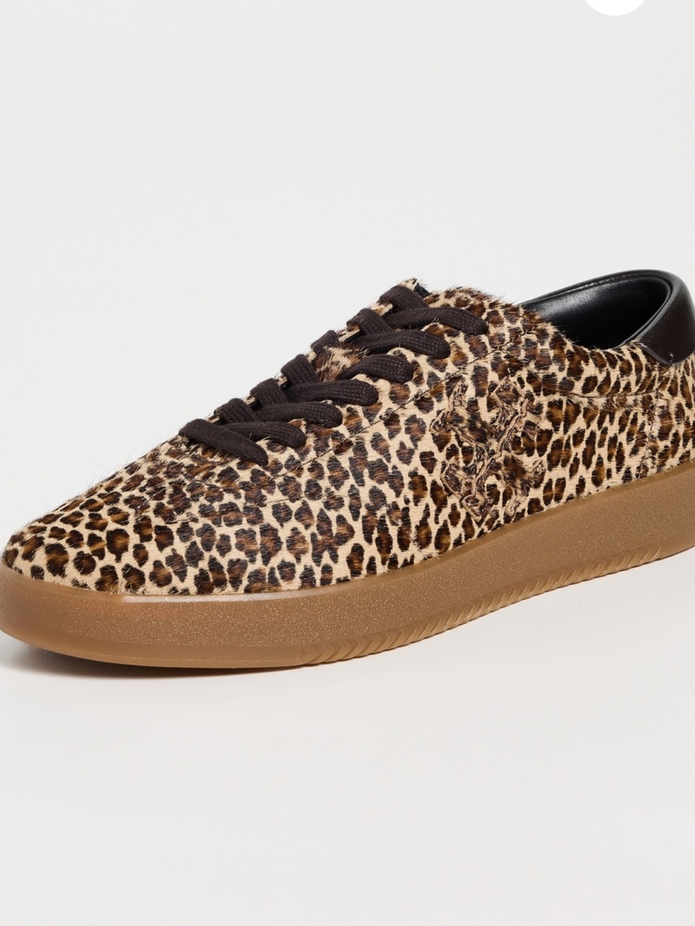 Tory Burch Leopard-Print Low-Top Sneakers in Brown